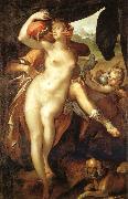 Bartholomeus Spranger Venus and Adonis painting